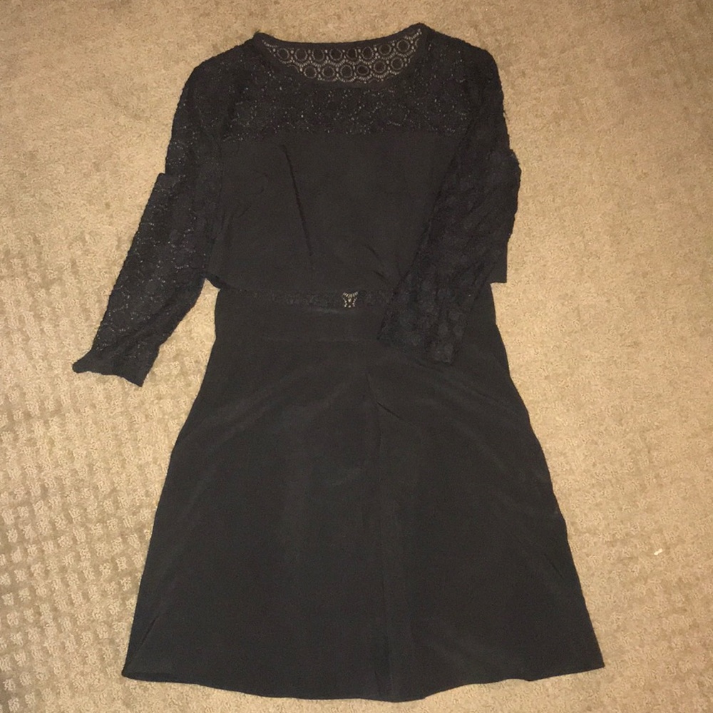 B Darlin Black Faux Two-Piece Dress - Size 5/6